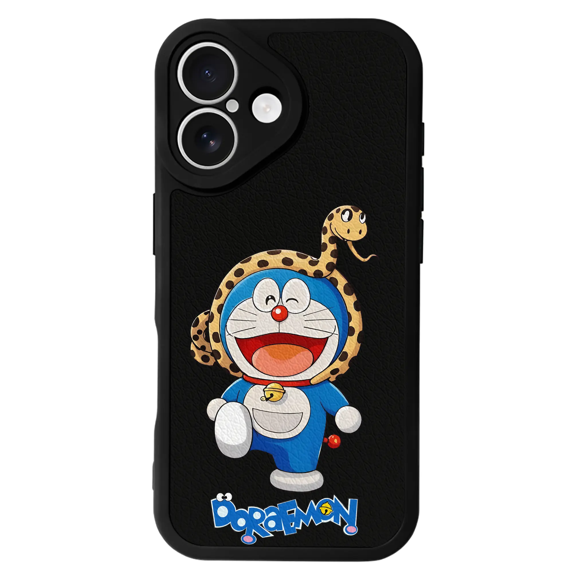 ドラえもん グッズドラえもん - IPhone 16シリーズ対応 ・ シリコンスマホケース ・ レザー調 ・ 高精度フィット ・ 耐衝撃 ・ ワイヤレス充電対応 ・ 精密カット